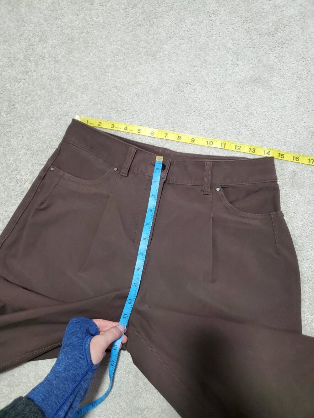 LULULEMON City Sleek Hi-Rise 27" Barrel-Leg Pant Espresso Sz 28 Light Utilitech - Picture 13 of 14